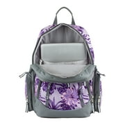 Eastsport Unisex Diamond Expandable Recycled Backpack, Hibiscus Edge