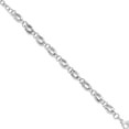 thumbnail image 3 of 14K White Gold Jbsp's Polished Fancy Link Bracelet (8 X 9.25) Made In Italy lf837-8, 3 of 6