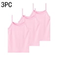 thumbnail image 5 of Crunowin 3-Pack Girls Summer Tank Tops, Round Neck Stretchy Breathable Casual Kids Vest Size 1T Pink, 5 of 6