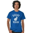 thumbnail image 5 of Scary Vegan Bunny Rabbit Vegetarian Men's Graphic T Shirt Tees Brisco Brands X, 5 of 5