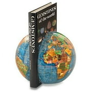 Kalifano Marine Blue 6-in. Gemstone Globe Bookends