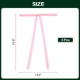 thumbnail image 2 of 3 Pcs Pre-Tied Bows Satin Ribbon Bows 23.5x15.5" Twist Ties Gift Bows for Craft DIY Candy Bags Christmas Wedding Decor Party Treat Bags Pink, 2 of 6