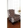 thumbnail image 1 of Protecteur de Meubles Réversible pour Chien de Compagnie Chaise Aile Chocolat/crème, 1 of 2