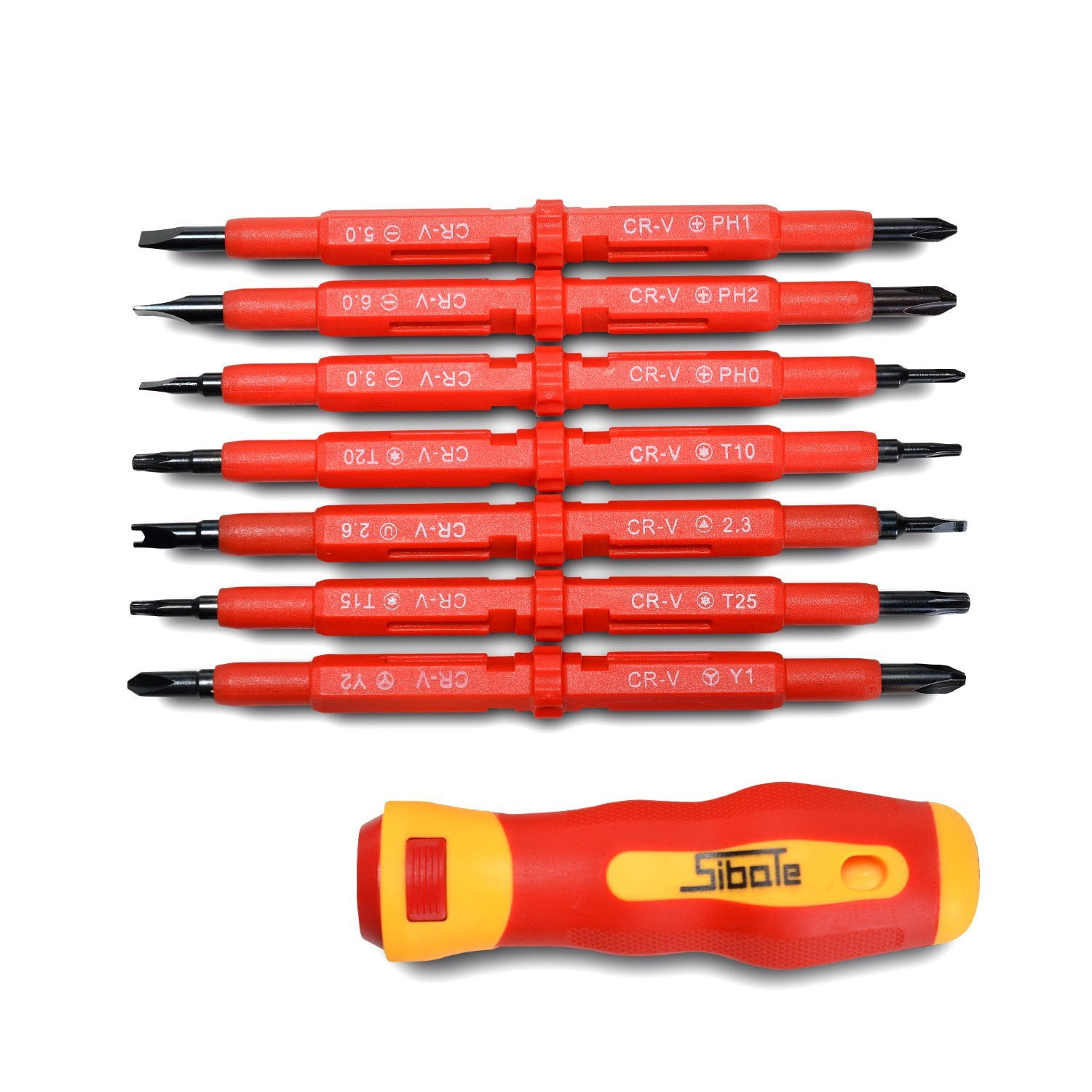 Insulated Electrical Screwdriver Phillips and Flat Double Head