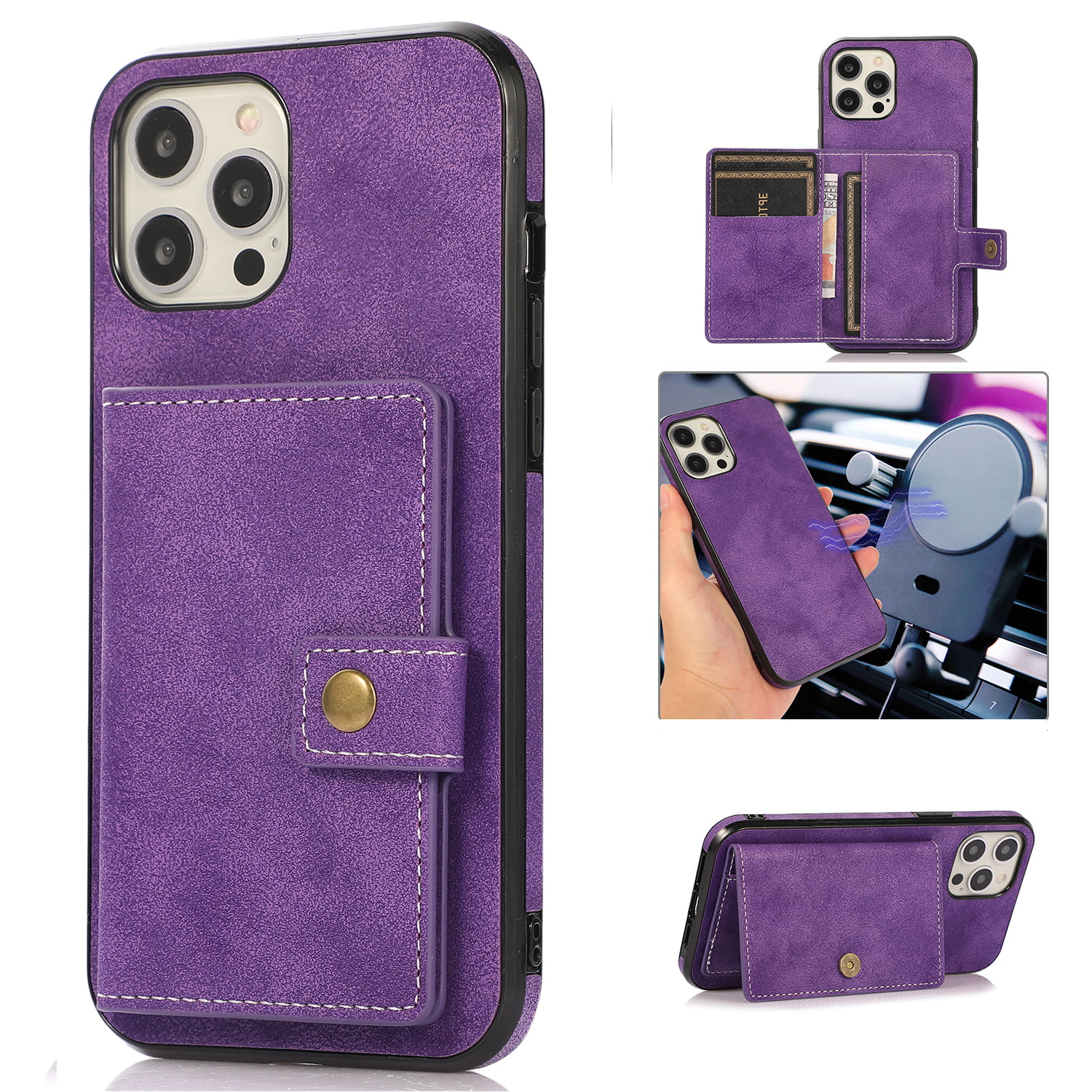 Huawei P20 lite Flip Case Leather Card Holders Kickstand Extra-Shockproof Business Wallet case with Free Waterproof-Bag Cover for Huawei P20 lite 2019 2019 