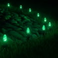 thumbnail image 6 of Wintergreen Lighting C7 Green OptiCore Faceted LED Pathway Light Kit, 50 Lights, 12" Spacing, Green Wire, 50 ft, 6 of 8