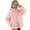 Pink, variant on Girls Jacket Solid Double Zipper Design Warm Outerwear Soft Shell Style Girls Coat Toddler Kids Spring Autumn All Match Casual Layering Top