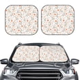 thumbnail image 2 of Haiem Flower Rabbit Car Windshield Sun Shade (2 Pieces) Foldable Windshield Sun Shade Car Accessories for Truck SUV Pickup-Large, 2 of 7