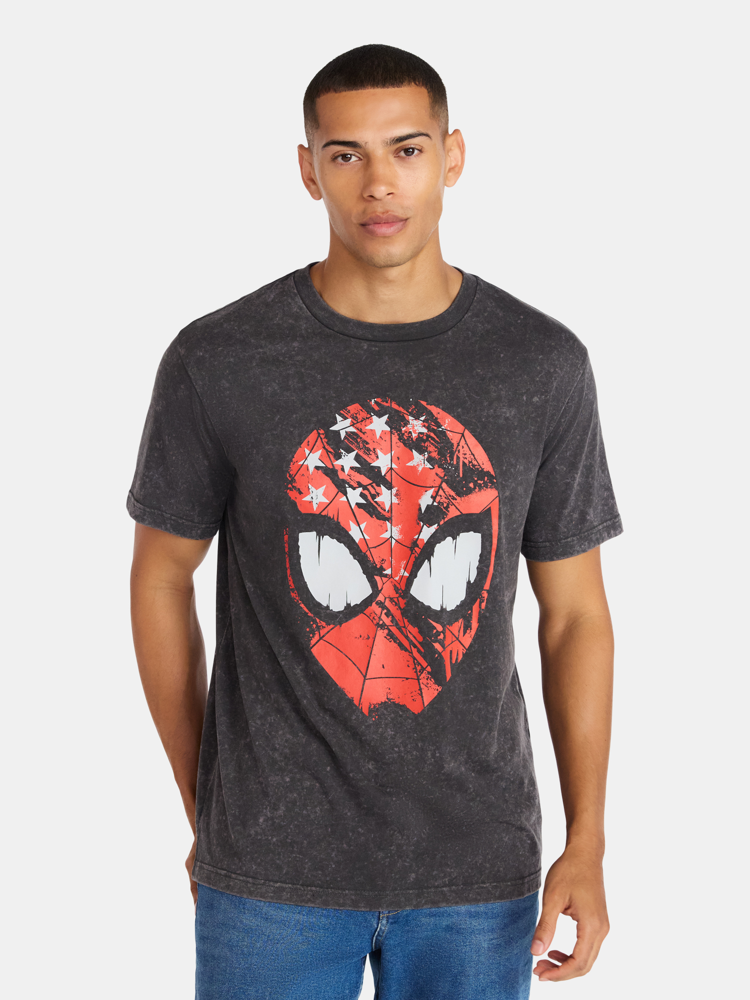 Spider-Man Men's & Big Men's Americana Graphic Tee, Sizes XS-5XL