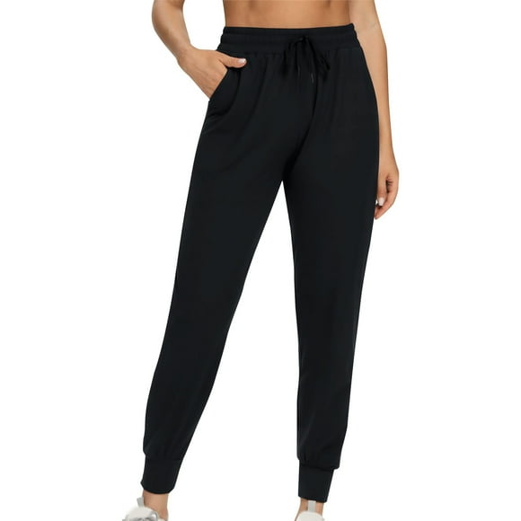 Wozhidaoke Womens Jogger Pants Ladies Summer Plus Size Short Sleeved Round Neck T Shirt in 2023 Sweatpants Slacks for Women, Black +2XL