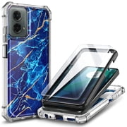 NGB SUPREMACY For moto g 5G 2024 Phone Case Tempered Glass Screen Protector Full-Body Protective Shockproof Bumper Motorola g 5G 2024 Case Cover