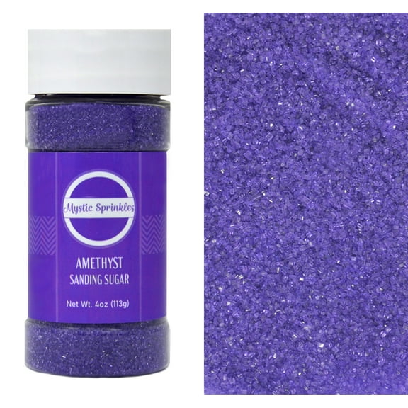 Mystic Sprinkles Amethyst - Purple Sanding Sugar 4 oz.