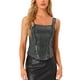 thumbnail image 1 of INSPIRAR CHIC Top de Tirantes para Mujeres con Lentejuelas Brillantes Sin Mangas Corsé Negro, 1 of 6