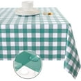 thumbnail image 1 of LAICAIW 100% Waterproof PVC Table Cloth, Oil-Proof, Spill-Proof, 54 x 54 Inch Rectangle, PVC, Table Cover, 1 of 7
