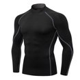 thumbnail image 2 of Utoimkio Men's Athletic Compression Shirts Dry Athletic Workout Running T Shirts Long Sleeve Top Sport Shirts, 2 of 3