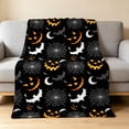 thumbnail image 2 of Halloween Fleece Blanket Soft Throw Warm Cozy Lightweight Portable Foldable for Office Travel Nap by MPOISVA, 2 of 7