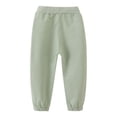 thumbnail image 4 of NAISIBABY Sweatpants for Boys, Solid Color Cotton Drawstring Long Jogger Pants with Pockets Green 5-6T, 4 of 6