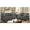 thumbnail image 3 of Furniture of America Fate Contemporary Linen-Like Upholstery Love Seat, Dark Gray, 3 of 8