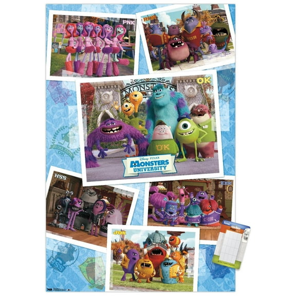Disney Pixar Monsters University - Grid Wall Poster, 14.725" x 22.375"