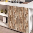thumbnail image 4 of Imitation Wood Grain Tile Stickers Retro Brick Pattern Floor Stickers Home Decoration Self-Adhesive DIY Wall Stickers, 4 of 8