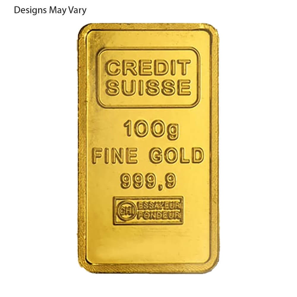 100 Gram Generic Gold Bar .999+ Fine (Secondary Market)