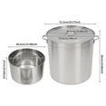 thumbnail image 2 of 50L/52.8Qt Stock Pot Stainless Steel Stock Pot Kitchen Cooking Pot W/ Basket, 2 of 7