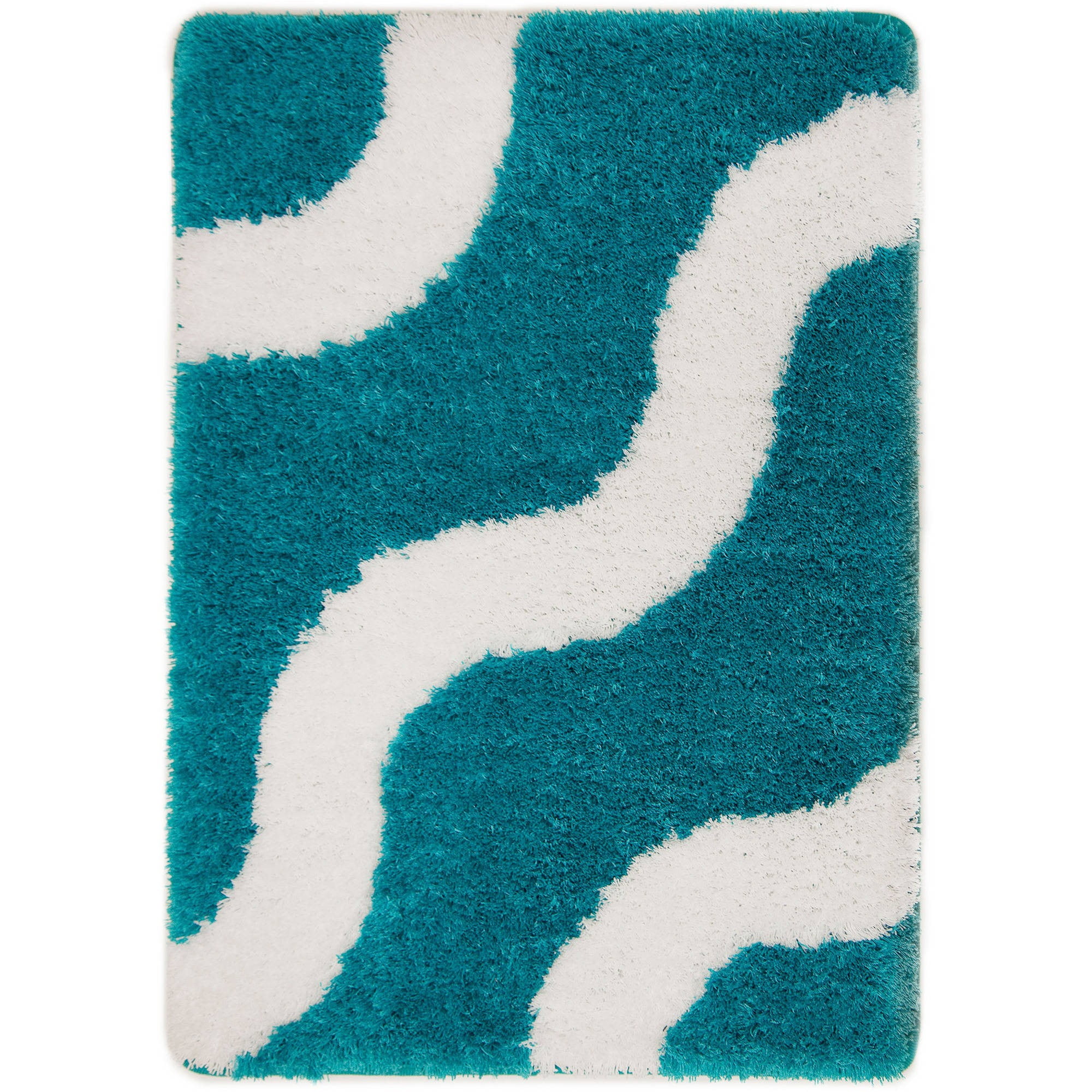 teal bath mat set