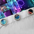 thumbnail image 4 of Homewish 3D Cartoon Gamepad Print Blackout Curtains,Geometric Hexagon Curtains Pack of 2 (42x84 Each), 4 of 6