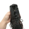 thumbnail image 5 of Unique Bargains 1 Pc Big Wave Retro Wig Hair Clips for Hair Extension 21.65" Length Dark Black Brown, 5 of 6