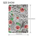 thumbnail image 3 of Pofeuu Roses Mixed Zebra 1 Print Travel Document Organizer Passport Holder Men Women for Family (6.5 in x 4.5 in),Wallet Holder Credit Card Clutch Bag Case, 3 of 5