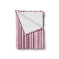 thumbnail image 2 of Modern Soft Flannel Fleece Throw Blanket, Abstract Retro Vintage Stripes Lines Geometrical Artwork Print, Cozy Plush for Indoor and Outdoor Use, 50" x 70", Pale Pink White, by Ambesonne, 2 of 5