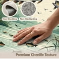 thumbnail image 6 of ODIKA 2'x3' Washable Accent Rug Fish Fishing Bass Lake Lure Tackle Reeds Border Motif Angler for Bedroom, Nursery, RV, Pet Friendly, Bedside Mat, 6 of 7