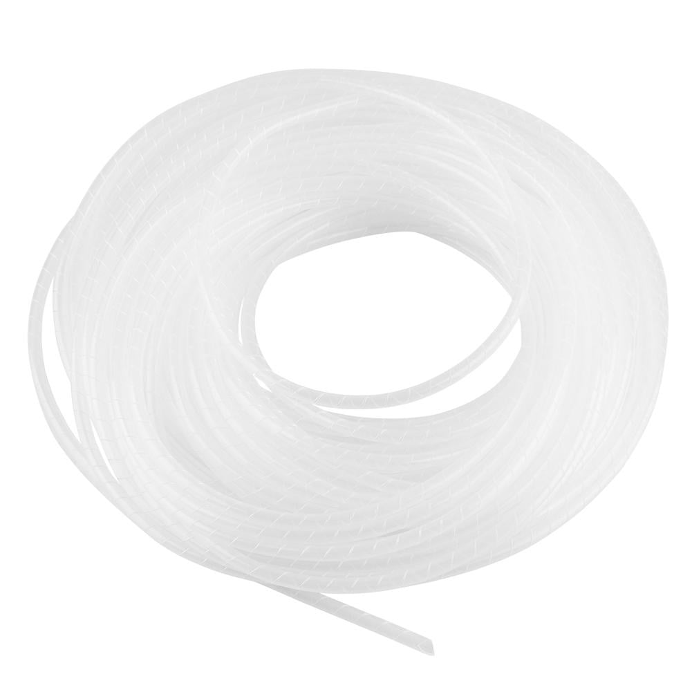 LYUMO White Flexible Spiral Cable Wrap Wire Binding Organizer Home