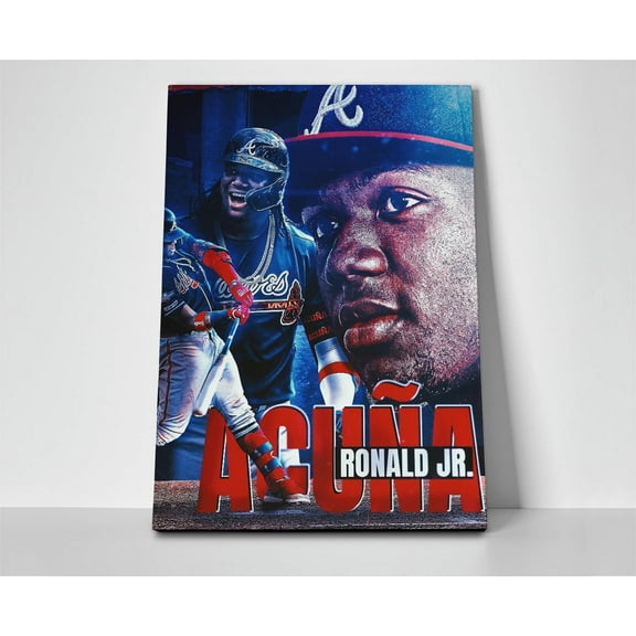 Ronald Acuna Jr Braves Poster or Wrapped Canvas