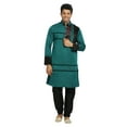 thumbnail image 1 of Saris and Things Kurta Indienne Verte pour Mariage, Pyjama Sherwani pour Hommes. Ce Produit Est Fait sur Commande., 1 of 5