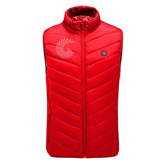 Chaleco calefactor con estampado de Distrito 9, chaleco calefactor inteligente con control de temperatura de tres velocidades para hombres