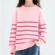 thumbnail image 5 of Suéter unisex de cuello redondo, sudadera con capucha de color liso con cuello alto y media cremallera para niños y niñas, estilo unisex, cálido y acogedor, parte superior acrílica para niña., 5 of 5