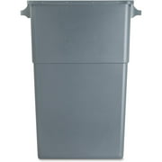 Genuine Joe Space-saving Waste Container - 23 gal Capacity - 30" Height x 20" Width x 11" Depth - Gray