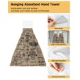 thumbnail image 3 of Vintage Wood Grain Kitchen Towel Bathroom Absorbent Soft Children's Hand Towel Table Cleaning Cloth, 3 of 6