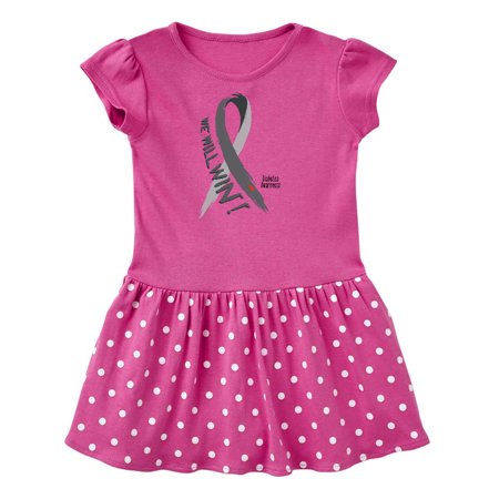 

Inktastic We Will Win Diabetes Awareness with Ribbon Gift Toddler Girl Dress