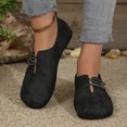 thumbnail image 3 of Tawop Ladies Flats Womens Shoes Slip On Casual Round Toe Lightweight Black Flats Womens Shoes Size 5.5, 3 of 8