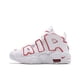 thumbnail image 1 of Zapatillas de running Air More Uptempo de estilo retro, de caña alta, grandes, color blanco, gris y negro, para hombre, de cuero tricolor, 1 of 4