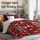 thumbnail image 2 of Christmas Snowmen Blanket, Premium Ultra Soft Warm Christmas Blanket Gifts for Couch, Sofa, Bedroom 50x60 inches Happy Christmas decor (Red snowmen-Ch, 2 of 5