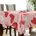 thumbnail image 5 of Yayeee Tablecloths 60" x 120" Rectangle Wrinkle Resistant Party Table Cover, Bunnies and Hearts, 5 of 8