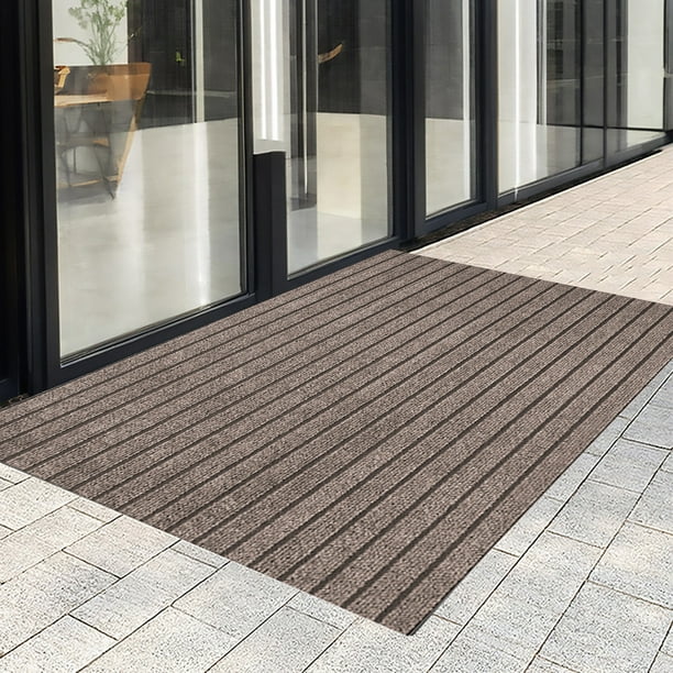 Felpón de Entrada, Alfombra para Interior y Exterior con Respaldo de Goma Antideslizante, Felpón de Puerta de Poliéster Cortable, 40 x 60 cm para Pasillo, Cocina
