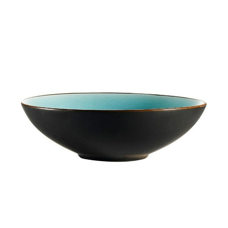 

Japanese Style Soup/Salad Bowl 40 Oz. Lake Blue 9 Dia. X 2-1/2 H Stoneware Assorted 2 packs