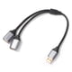 thumbnail image 3 of Cable Extensión 2 en 1 USB Data Cubo Alimentación Adaptador Y Divisor Potencia Carga, 3 of 9