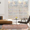 thumbnail image 2 of Película electrostática para ventanas con efecto arcoíris, 44,5 x 400 cm, película decorativa antirayos UV para ventanas, película opaca para ventanas ideal para dormitorios,, 2 of 5