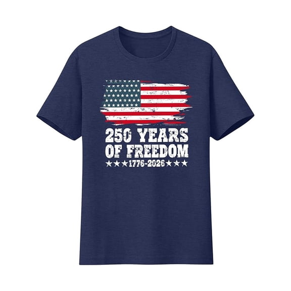 250th Anniversary USA Shirt Men Graphic T Shirt Patriotic Flag Print Casual Holiday Top America Celebration July 4th Outfit
