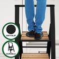 thumbnail image 5 of Sorfey 4-Step Folding Step Ladder Slim, Aluminum Foldable Step Stool, Black, 5 of 5